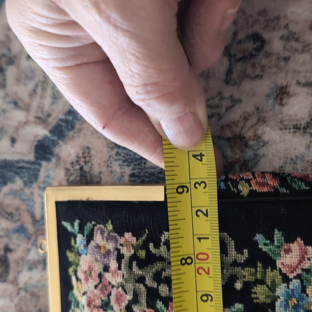 Vintage brocade floral bag - Picture 2 of 8